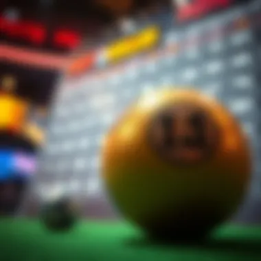 Visualization of winning number patterns