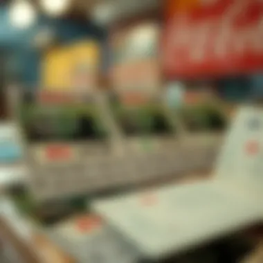 Conceptual illustration of lottery tickets featuring financial themes