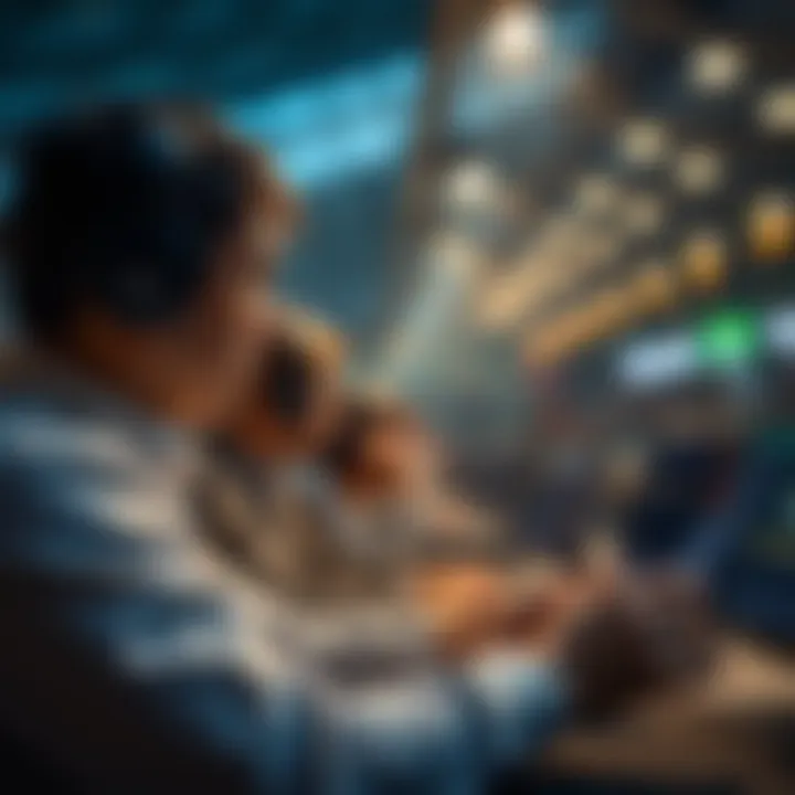 A conceptual image illustrating user engagement in online betting platforms