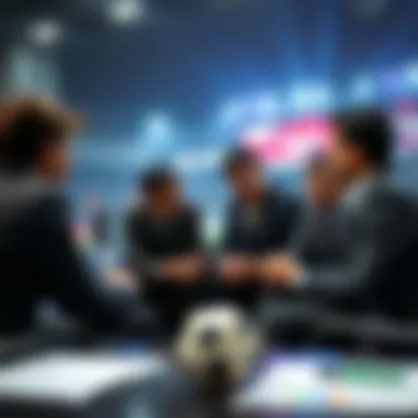 A group discussion on strategies for betting during the Asian Cup