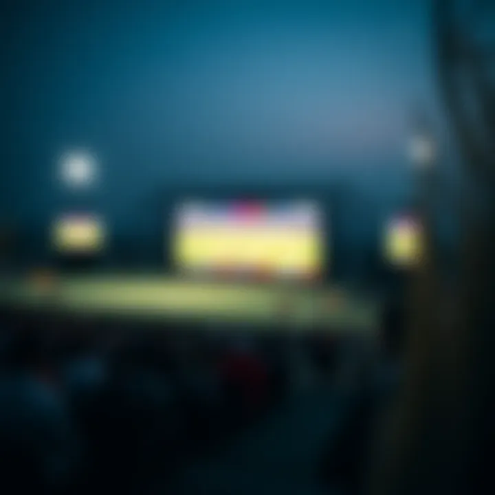 An outdoor venue showcasing the Asian Cup on a big screen