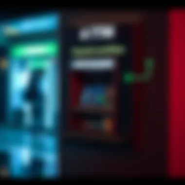 Diagram showing the ATM deposit process for virtual accounts