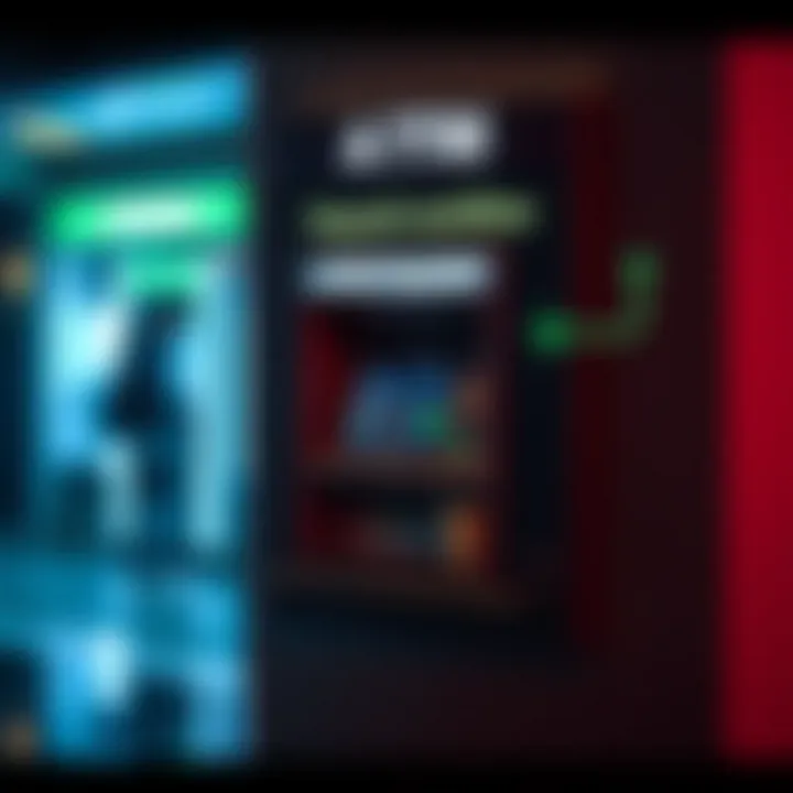 Diagram showing the ATM deposit process for virtual accounts