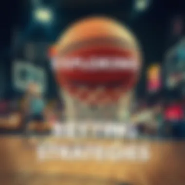 Graphical representation of basketball betting strategies