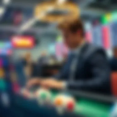 A sophisticated analysis displaying trends in lottery and sports betting.