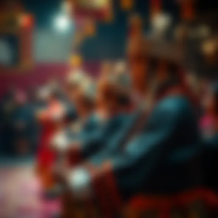 Traditional cultural performance during a December event