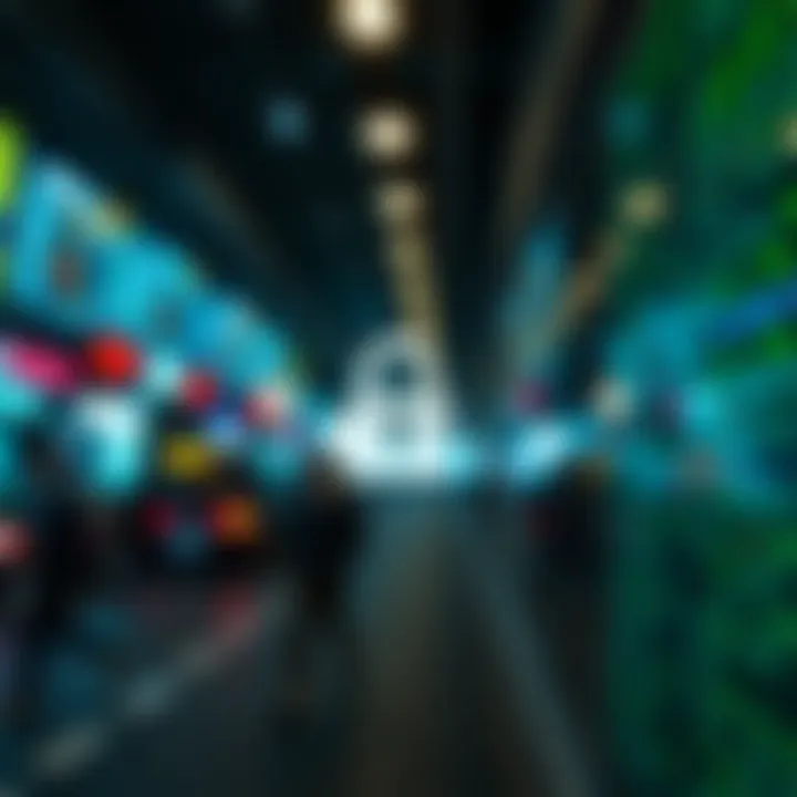 Visual illustration of digital transaction security