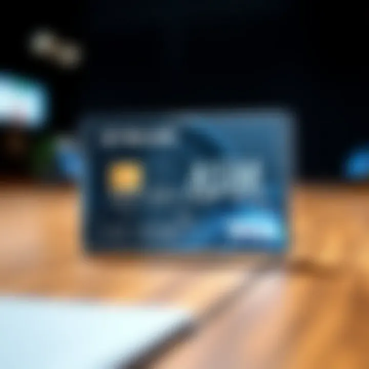 Conceptual illustration showcasing electronic card technology