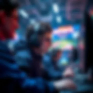 Conceptual illustration of eSports betting