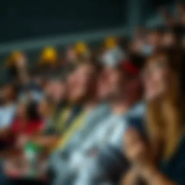 Engaged Sports Audience Excited fans engaging with live sports content