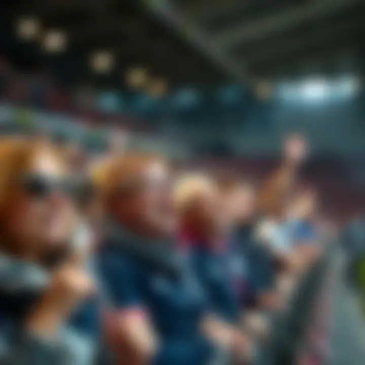 Fan engagement at the stadium