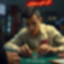 Symbolic representation of gambling addiction awareness