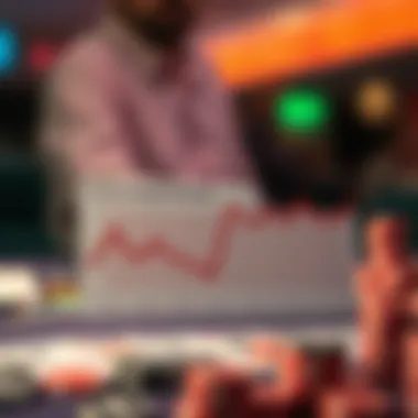 Graph showcasing trends in illegal gambling activities