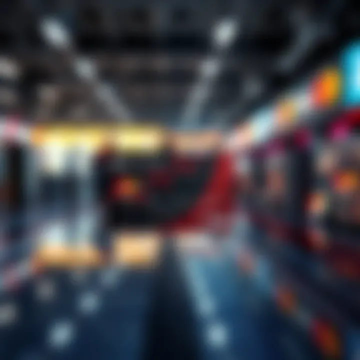 Graphical representation of the global electronic card market