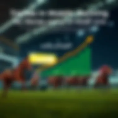 Graph illustrating the growth of mobile betting in horse racing