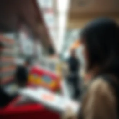 Illustration of how to purchase lottery tickets in Japan