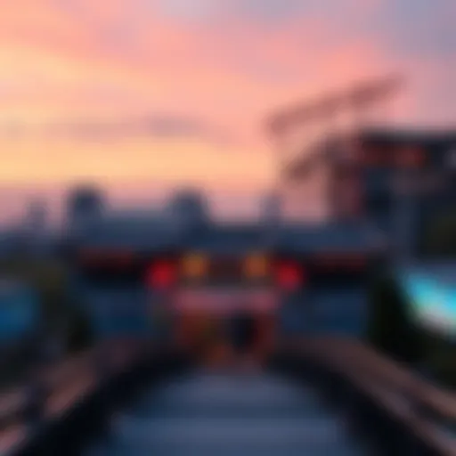 A panoramic view of Let's Run Park showcasing its vibrant atmosphere