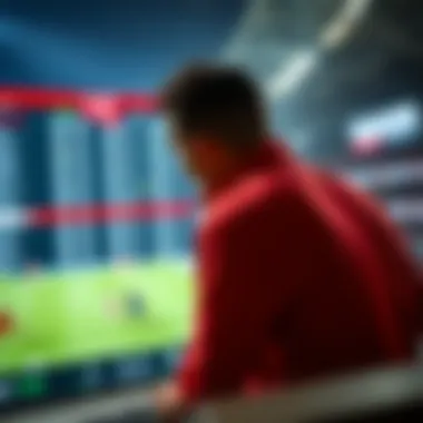 Dynamic sports betting interface showcasing live odds