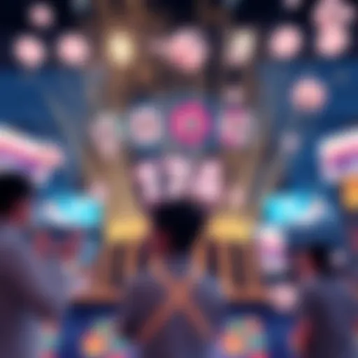 Visualization of lottery draw