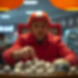 Visual representation of lottery mechanics