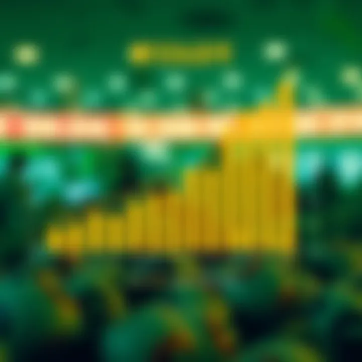 Graph showcasing trends in lottery numbers