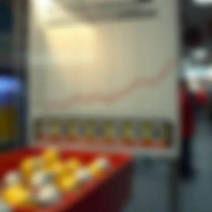 A statistical chart representing lottery winning probabilities