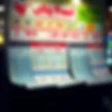 A captivating lottery ticket display highlighting various options