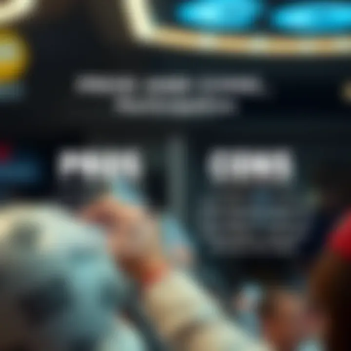 A graphic showcasing the pros and cons of playing the lottery