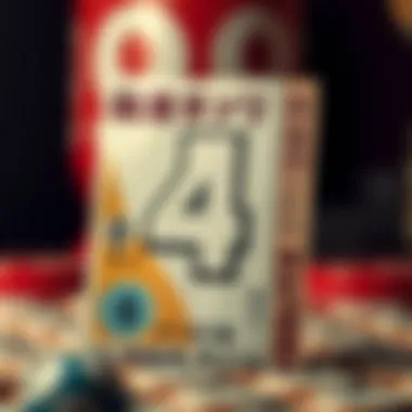 A lottery ticket featuring the number four prominently