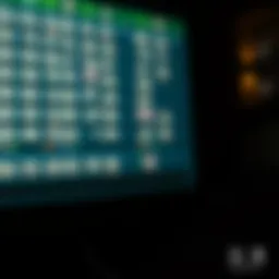 Visual representation of lottery number patterns