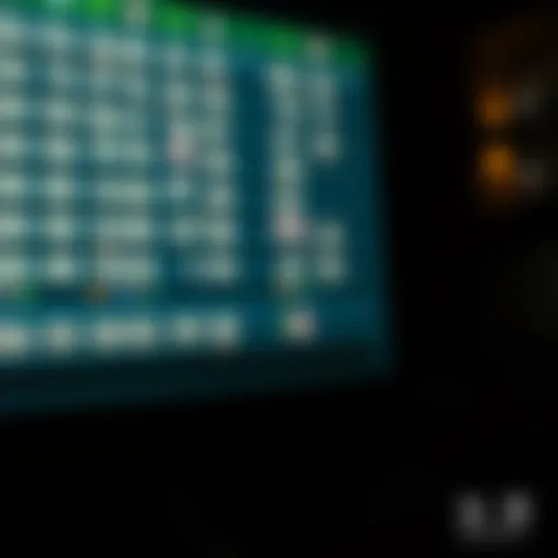 Visual representation of lottery number patterns