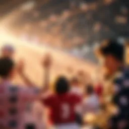 Lotto drawing event showcasing excitement