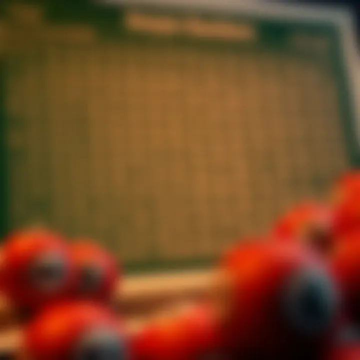 Lotto number analysis chart