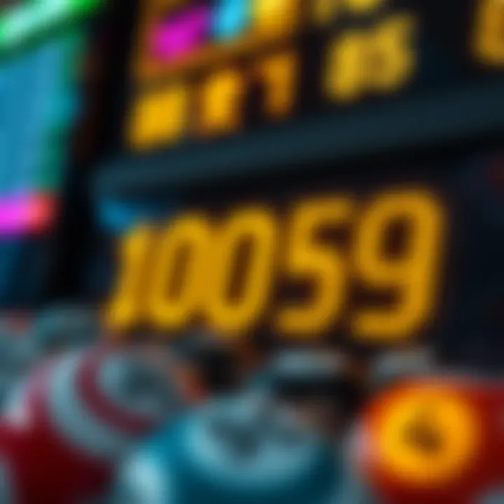 Visual representation of winning numbers