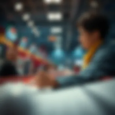 An artistic representation of the psychological aspects of lottery betting