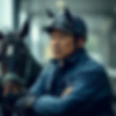 An illustration of Mun Se-young's training methods and philosophy in horse racing.