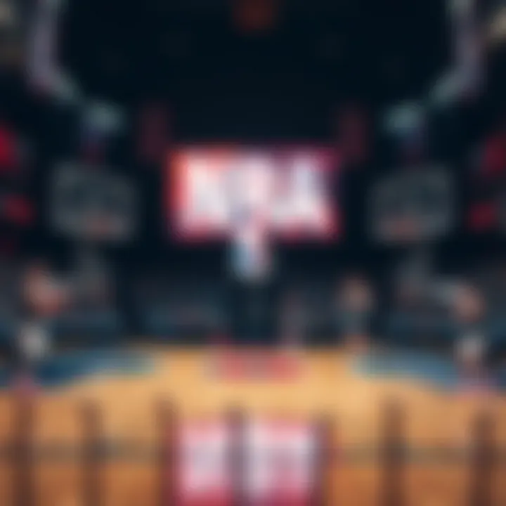 NBA Betting Strategy Overview Basketball court illustration representing NBA betting strategy