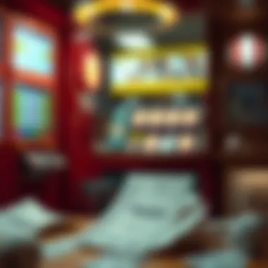 An illustration depicting the allure of lottery tickets