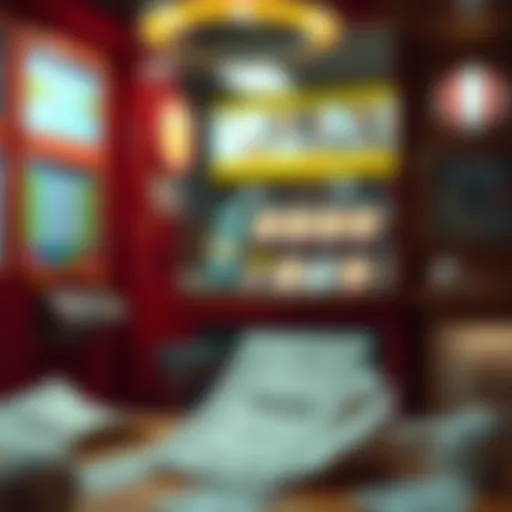 An illustration depicting the allure of lottery tickets