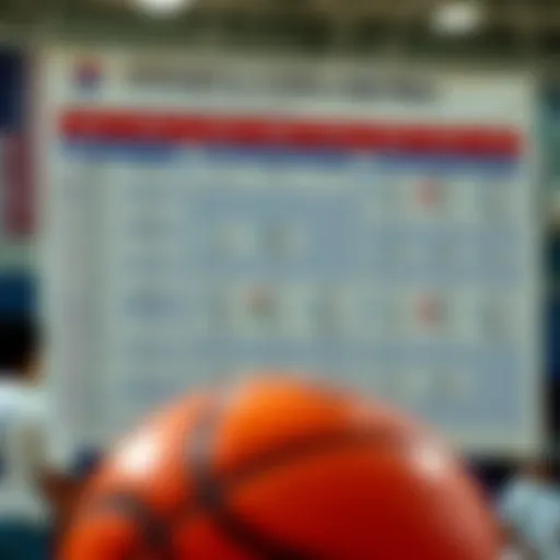 Schedule overview for Korean professional basketball