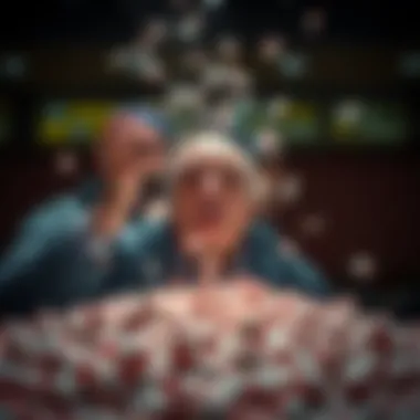 Visual representation of the psychological impact of lottery winnings.