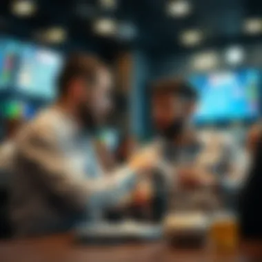 A visual representation of sports betting discussions