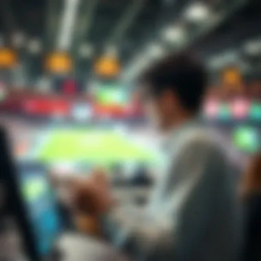 User engaging with sports betting platform