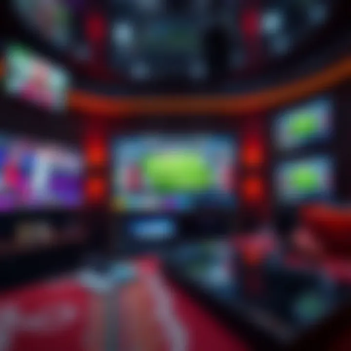 A vibrant digital landscape showcasing various sports streaming platforms
