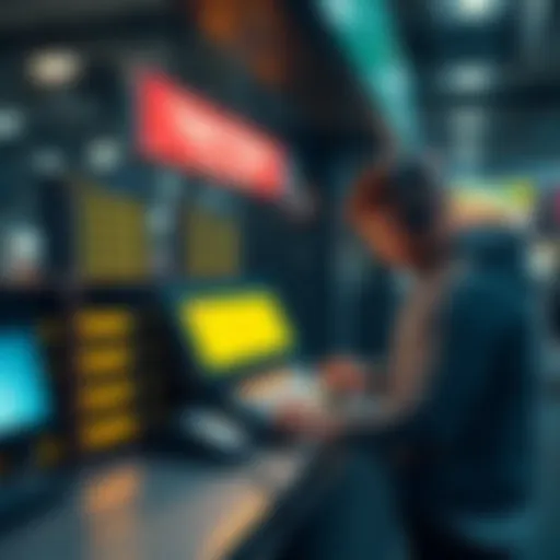 Illustration of a digital ticket transfer system