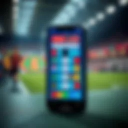 Visual representation of Toto phone betting platform interface