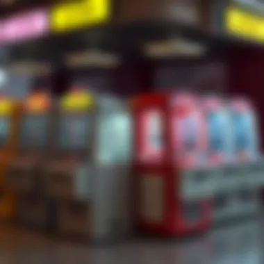 Illustration of different types of lottery drawing machines side by side