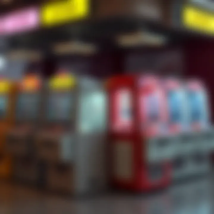 Illustration of different types of lottery drawing machines side by side