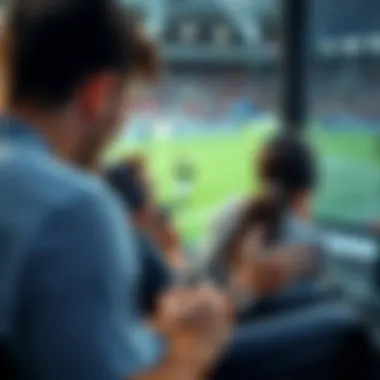 Viewers engaging with sports content