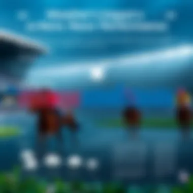 An infographic illustrating the impact of weather on race performance